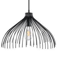 Lampa Sufitowa Wisząca Zwis E27 Żyrandol Geometryczna Czarna Industrialna Umb Sollux