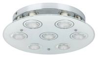 Lampa Sufitowa 7x GU10 Chrom Klasyczny Naomi Rabalux