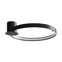 Lampa Sufitowa Natynkowa RIO LED 30W 3000K Plafon Okrągła 55cm Czarna SOLLUX