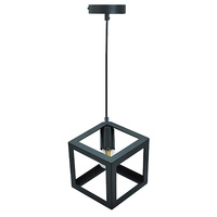 Lampa Wisząca Sufitowa Geometryczna IL MIO SWEDEN 1xE27 Czarna - GOLDLUX (Polux)