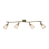 Lampa Sufitowa Żyrandol 4x E14 Brązowy Klasyczny Martha Rabalux
