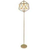 Lampa Podłogowa LED Oprawa Stojąca 20W Złota Denmark Sanico Goldlux