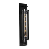 Kinkiet Ścienny Lampa Oprawa Natynkowa E14 Czarny Retro Sanico Goldlux