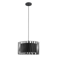 Lampa Sufitowa Wisząca HARMONY BLACK Zwis Abażur Czarna Elegancka E27 1654 TK Lighting