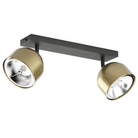Lampa Sufitowa ALTEA BLACK/GOLD Spot Reflektor Czarno-Złota Nowoczesna 2xES111 GU10 3425 TK Lighting