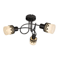 Lampa Sufitowa Punktowa Reflektor Spot 3x E14 Czarny Vintage Lacey 5343 Rabalux