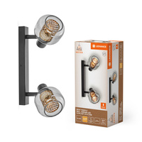 Lampa LED Ścienna Sufitowa Kinkiet Oprawa Natynkowa 5.6W 500lm 3000K Ciepła Ściemnialna Dekoracyjna Czarny Spot Firefly Ledvance