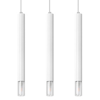 Lampa Sufitowa Oprawa Natynkowa SPOT TUBA 3x G9 Wisząca Zwis Tubularna Biała Nowoczesna Wezyr Sollux