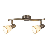Lampa Sufitowa Punktowa Reflektor Spot 2x E14 Brązowy Klasyczny Art flower 6357 Rabalux
