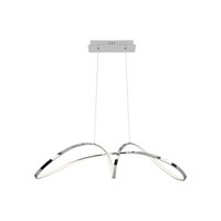 Lampa Wisząca Sufitowa LED 38W Chrom Nowoczesny Aisha Rabalux