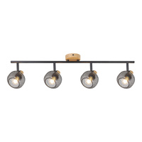 Lampa Sufitowa Punktowa Reflektor Spot E14 Brązowy Industrialny Grendel Rabalux