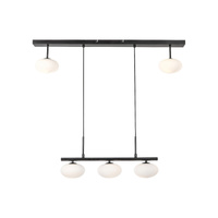 Lampa Wisząca Sufitowa 5x G9 Czarny Industrialny Calista Rabalux