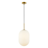 Lampa Wisząca Sufitowa ALIAS Złota 1xE14 fi 240 Milagro