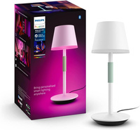 Lampa Stołowa Biurkowa LED 6.2W 530lm White and Color Ambiance RGB + TW Biała 35cm Inteligentna SMART Zigbee Bluetooth Go Table Philips HUE