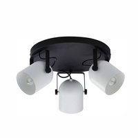 Lampa Sufitowa Natynkowa SPECTRA BLACK/WHITE Ruchoma Czarno-Biała Nowoczesna 3xE27 3491 TK Lighting