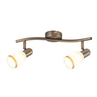 Lampa Sufitowa Punktowa Reflektor Spot 2x E14 Brązowy Klasyczny Elite 5971 Rabalux