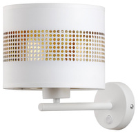 Lampa Ścienna Kinkiet TAGO WHITE Biało-Złota Nowoczesna E27 3221 TK Lighting