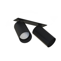 Lampa Sufitowa Oprawa Podtynkowa Reflektor Punktowa 2x GU10 Czarna Nowoczesna MONO SURFACE 7834 Nowodvorski