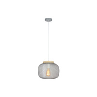 Lampa Wisząca Sufitowa Zwis E27 Szary Skandynawski Rupert Rabalux