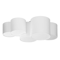 Lampa Sufitowa MONA WHITE Plafon Biała Nowoczesna 5xE27 3443 TK Lighting