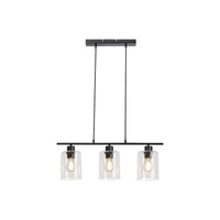 Lampa Wisząca Sufitowa 3x E27 Czarny Industrialny Miroslaw Rabalux