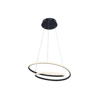 Lampa Wisząca Sufitowa LED 40W 2900lm 3000K Czarny Nowoczesny Meridia Rabalux