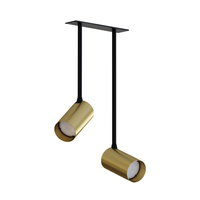 Lampa Sufitowa Oprawa Podtynkowa Reflektor Punktowa 2x GU10 Złota Glamour MONO SURFACE LONG 7743 Nowodvorski