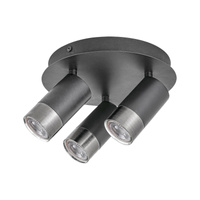 Lampa Sufitowa Reflektor 3x GU10 Czarny Minimalistyczny Zircon Rabalux