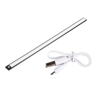 Lampka Podszafkowa LED Listwa Meblowa 3W CCT 60cm z Czujnikiem Ruchu Czarna