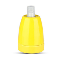 Lampa Wisząca Oprawa E27 Porcelanowy klosz żółty VT-799 V-TAC