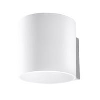 Lampa Ścienna Kinkiet Tuba G9 Cylindryczna Biała Nowoczesna Vici Sollux