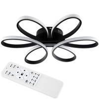 Lampa Sufitowa Żyrandol LED GALAXIS VIRGO 72W czarny + Pilot