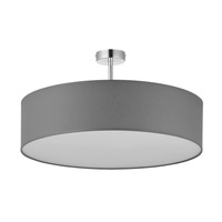 Lampa Sufitowa RONDO GRAPHITE Żyrandol Grafitowo-Biała Minimalistyczna 4xE27 4239 TK Lighting