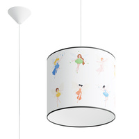 Lampa Sufitowa Wisząca Zwis E27 Żyrandol Owalna Wielokolorowa Nowoczesna Wróżki Sollux