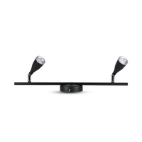 Lampa Sufitowa Żyrandol LED 9W 3000K Podwójna Czarna VT-810 V-TAC