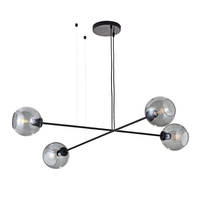 Lampa Sufitowa Wisząca LIBRA Żyrandol Grafitowo-Czarna Loftowa 4xE27 3339 TK Lighting