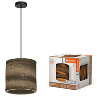 Lampa Sufitowa Wisząca Dekoracyjna E27 Zwis Brązowy Karton Decor Ledvance