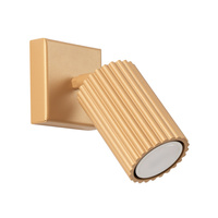 Lampa Ścienna Kinkiet Reflektor Tuba Spot 1x GU10 Złota Karbon Deep Space SL.1559 Sollux