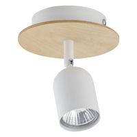 Lampa Sufitowa TOP WOOD Spot Biała Drewniana Klasyczna GU10 3294 TK Lighting