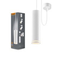 Lampa Wisząca Sufitowa TUBA Oprawa Oświetleniowa 1x GU10 TATUM Biała Videx