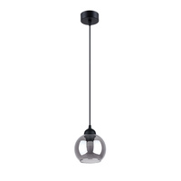 Lampa Sufitowa Wisząca Zwis E27 Żyrandol Kulista Czarna Nowoczesna Alino Sollux