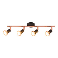 Lampa Sufitowa Oprawa Halogenowa Punktowa Reflektor Spot GU10 50W 1000lm 3000K Czarny Industrialny Valentine 6849 Rabalux