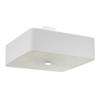 Lampa Sufitowa Plafon 5x E27 Oprawa Kwadratowa Biała Minimalistyczna Lokko Sollux