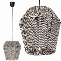 Lampa Wisząca BOHO Strunowa Pleciona SZNUR Zebra do LED E27