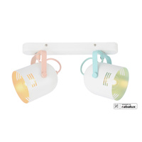 Lampa Sufitowa Punktowa Reflektor Spot 2x E14 Biały Nowoczesny Minuet 7013 Rabalux