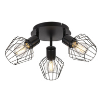 Lampa Sufitowa Punktowa Reflektor Spot 3x E27 Czarny Industrialny Belano 3536 Rabalux