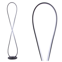 Lampa Podłogowa LED Stojąca 32W 3800lm 4000K Neutralna Czarna INFINITO Sanico Goldlux