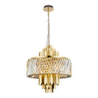 Lampa Sufitowa Żyrandol MARGOT Złota 9xE14 Milagro