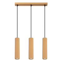 Lampa Wisząca Sufitowa Zwis Tuba Spot 3x GU10 Złota Karbon Deep Space SL.1556 Sollux