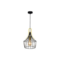 Lampa Wisząca Sufitowa Zwis E27 Czarny Industrialny Parov Rabalux